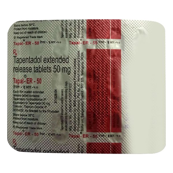 TAPAL ER TAB 50MG 15s