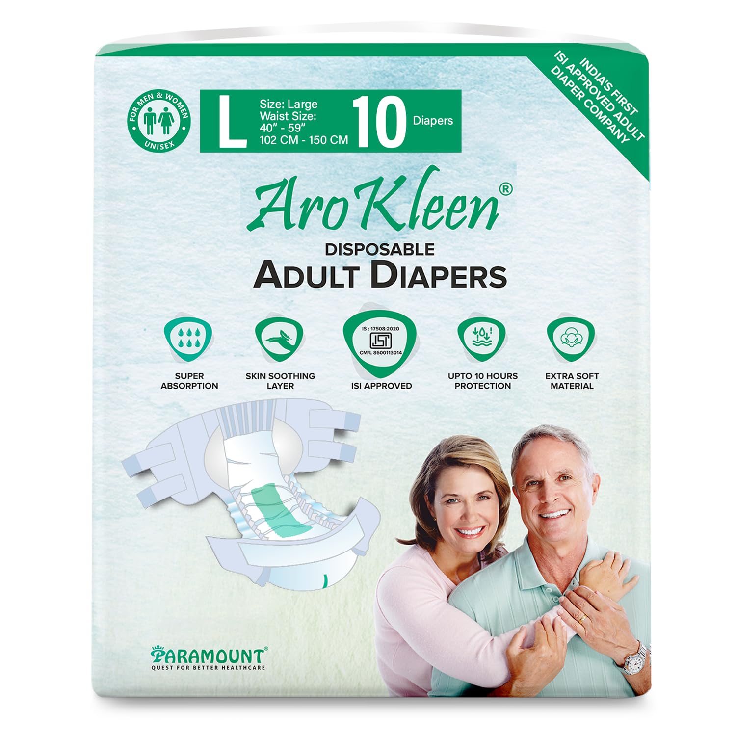 Adult Diaper Arokleen (L) - 10 Pcs