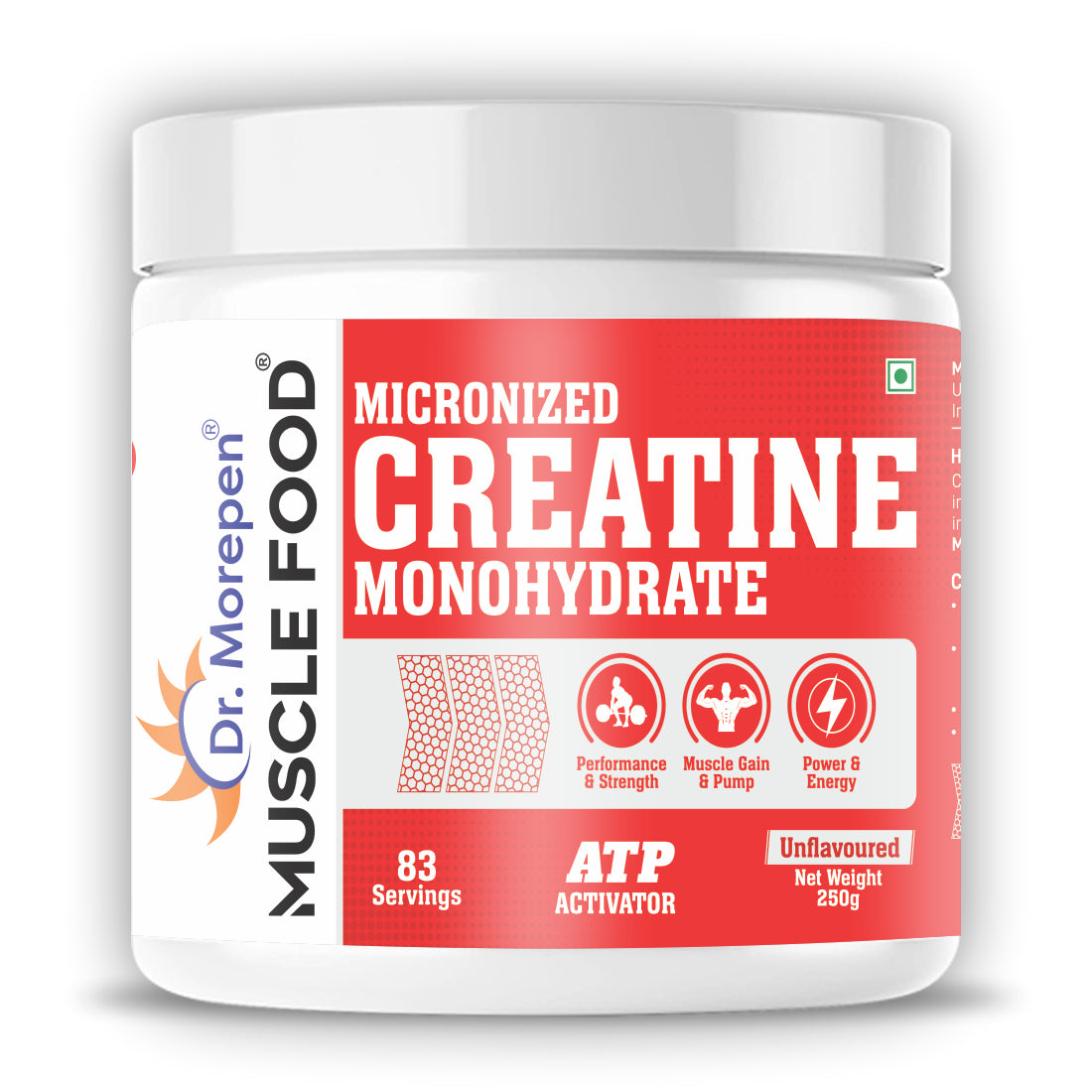 Dr. Morepen Creatine Monohydrate unflavoured 250g