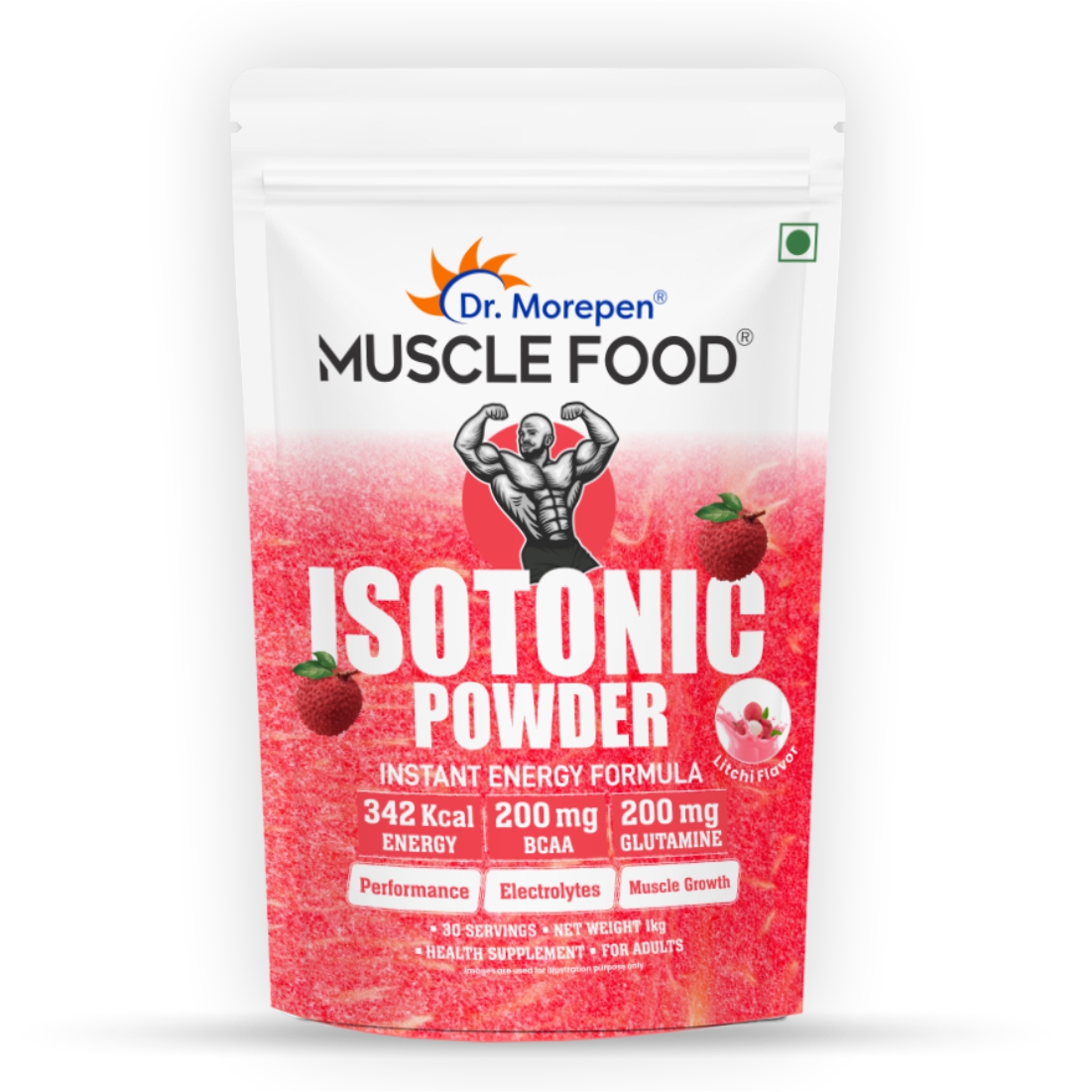 Dr. Morepen Muscle Food Isotonic Powder litchi 1kg