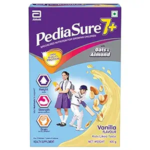PediaSure 7+ vanilla powder oats+ almond 400gm