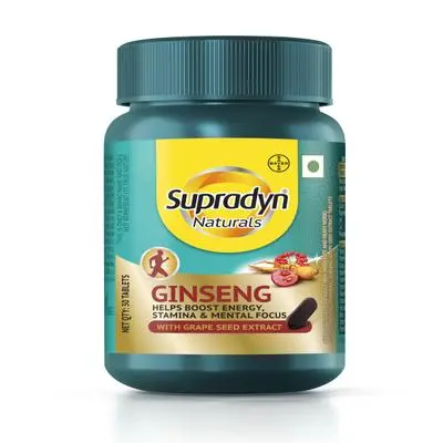 Supradyn Naturals Ginseng Tablet with Grape Seed Extract Tab 30S