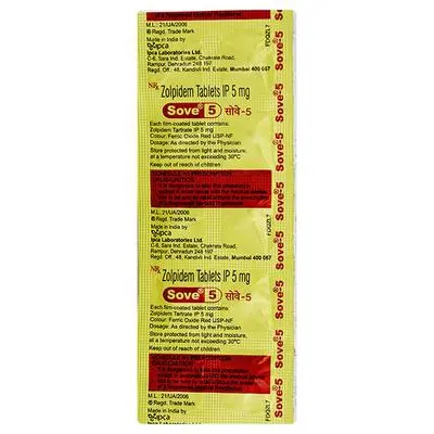 Sove Tab 5 Mg 15S