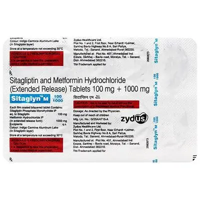 SITAglyn M Tablet 100/1000 10s