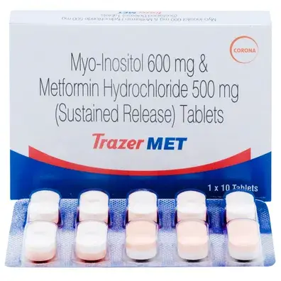 Trazer Met Tab 500mg/600mg 10s