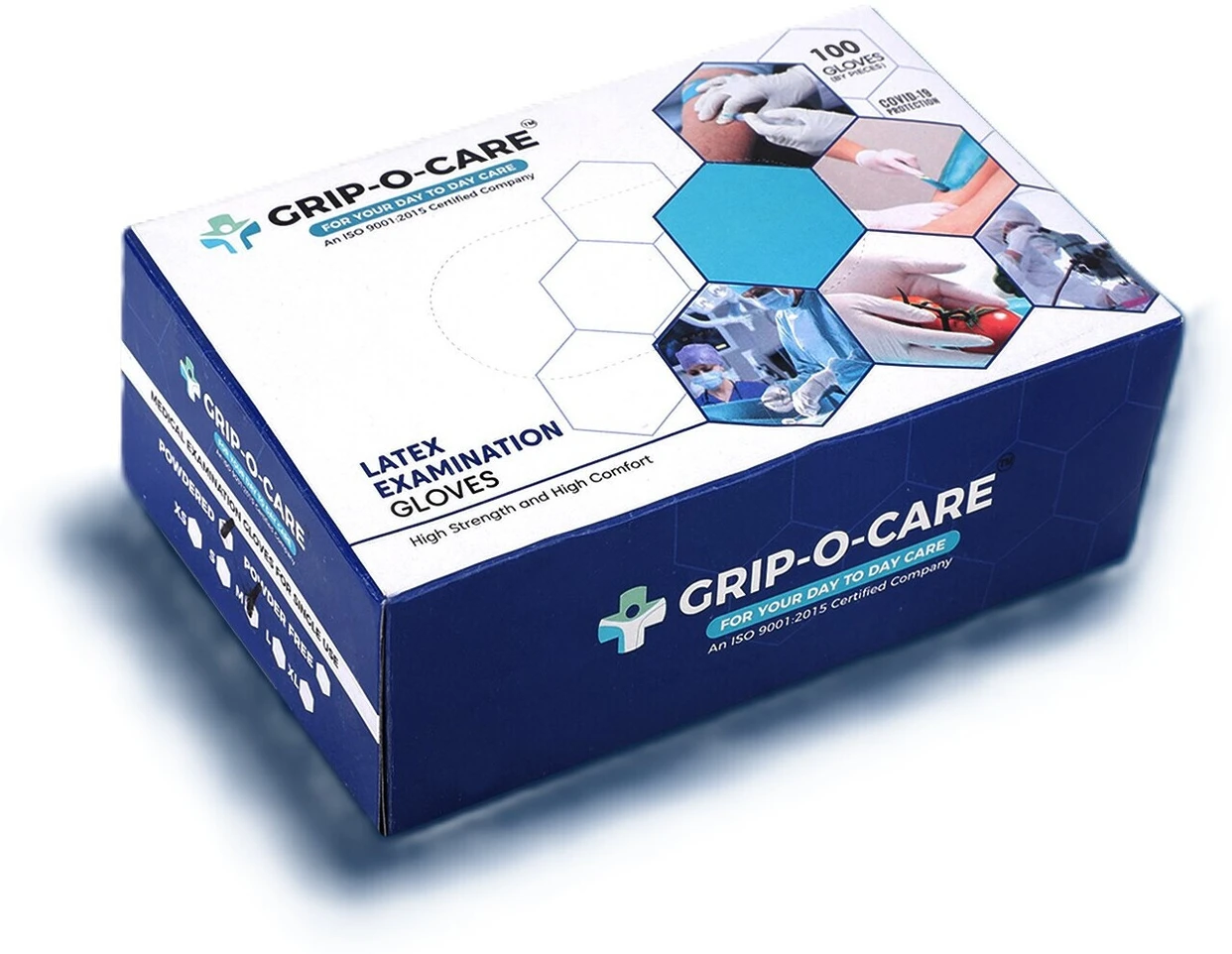 Grop-O-Care latex Examination Gloves L 1S