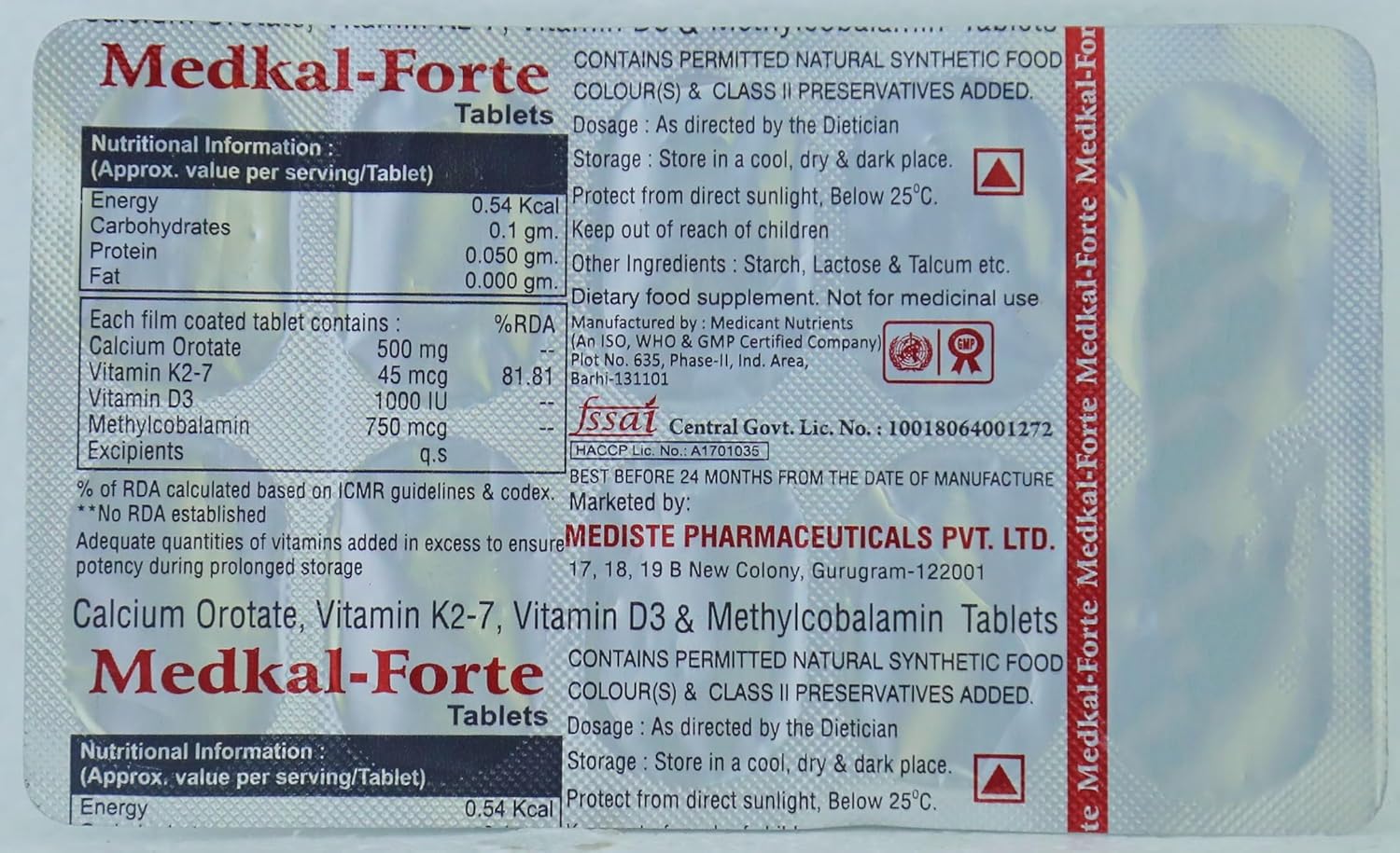 Medkal Forte Tablet 10S