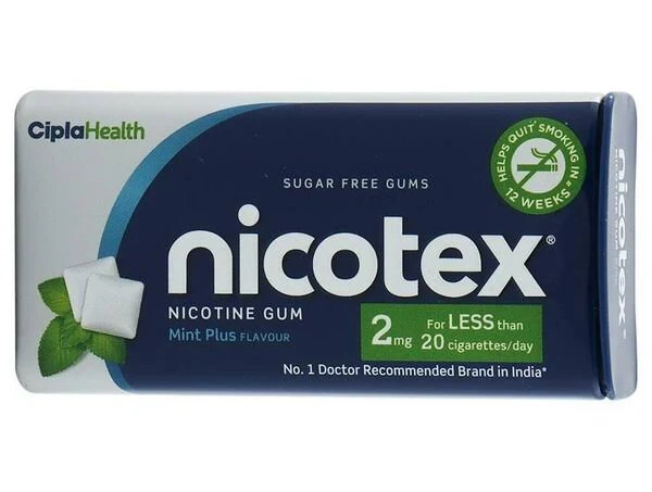 Nicotex Sugar Free Mint Plus Chewing Gums 2 Mg 30S