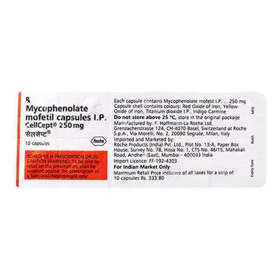 Cellcept Cap 250mg 10s