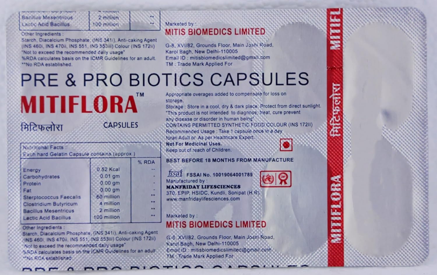 Mitiflora Capsule 10s
