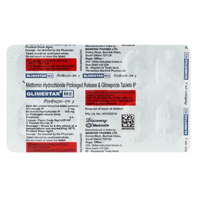 Glimestar M Tablet 2 mg 15s