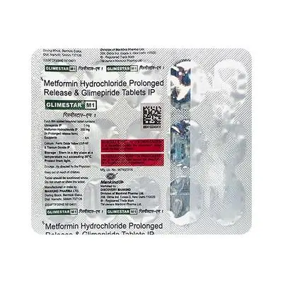 Glimestar M Tab 1mg 15s