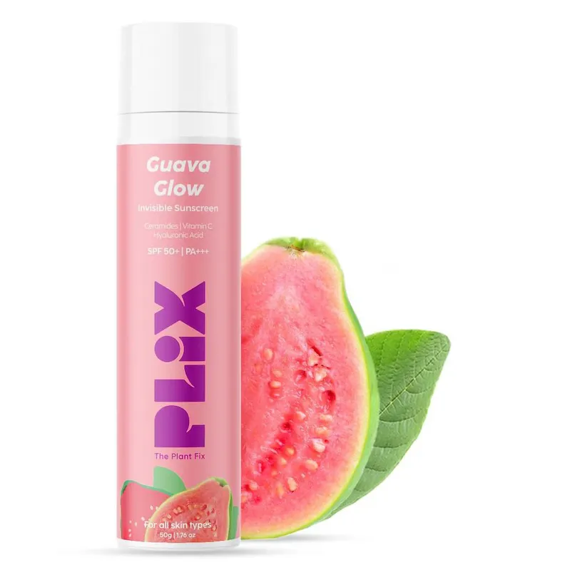 Plix Guava GLow Invisible Sunscreen 50Gm