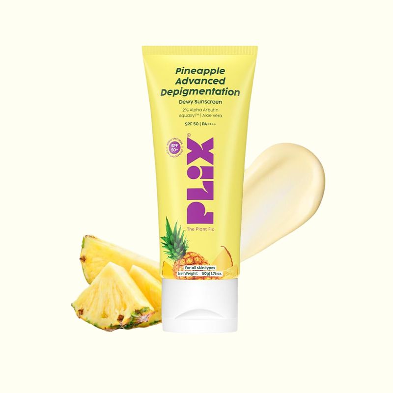 Plix Pineapple Advanced De-Pigmentation Dewy Sunscreen Spf 50 50Gm