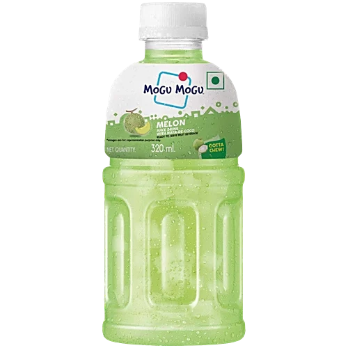 Mogu Mogu Melon Fruit Drink with Nata De Coco