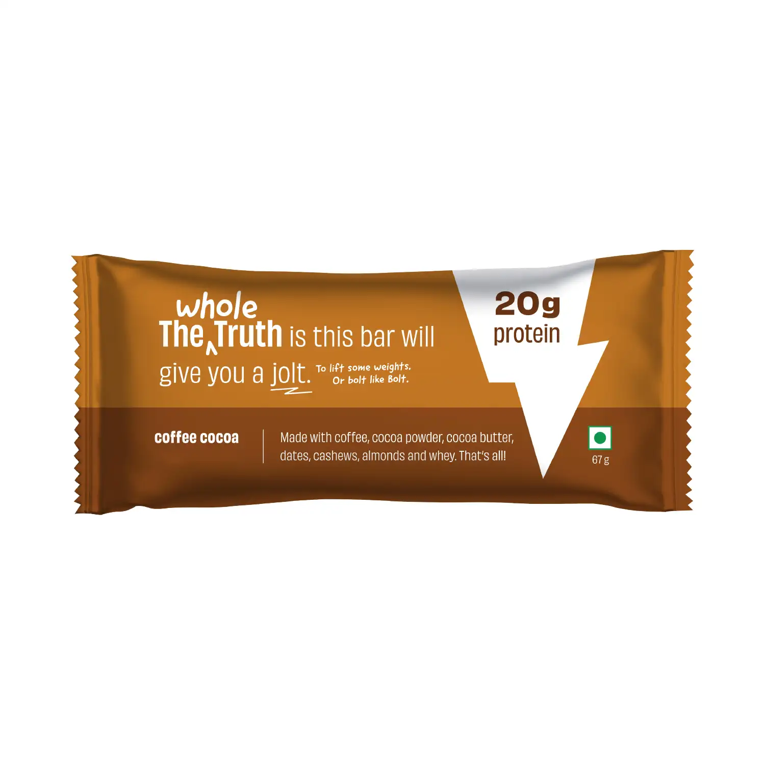 Whole The Truth Coffee cocoa Protein Bar