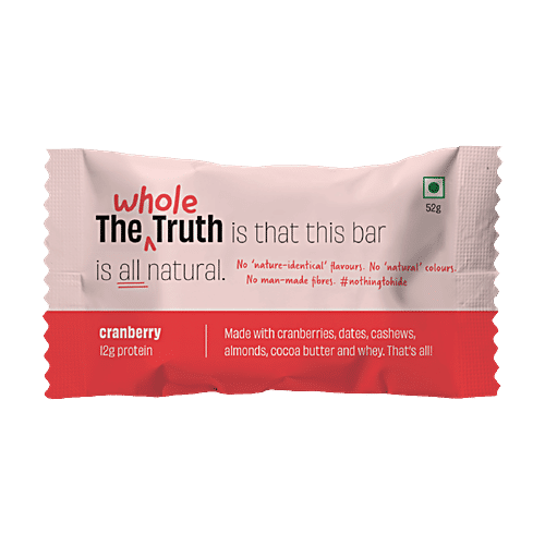 Whole The Truth Cranberry Protein Bar