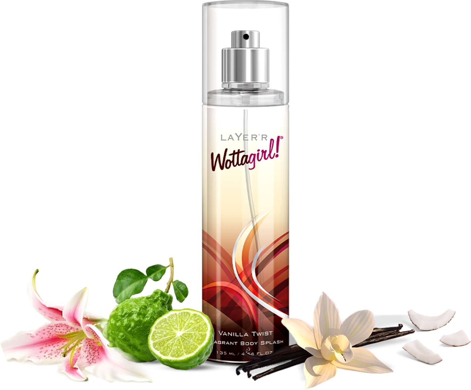 LAYER'R Wottagirl Vanilla Twist Long Lasting Fragrance Body Spray - For Women 135 ml