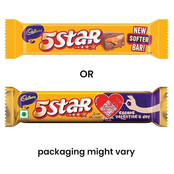 Cadbury Five Star Chocolate Bar 38gm 38gm