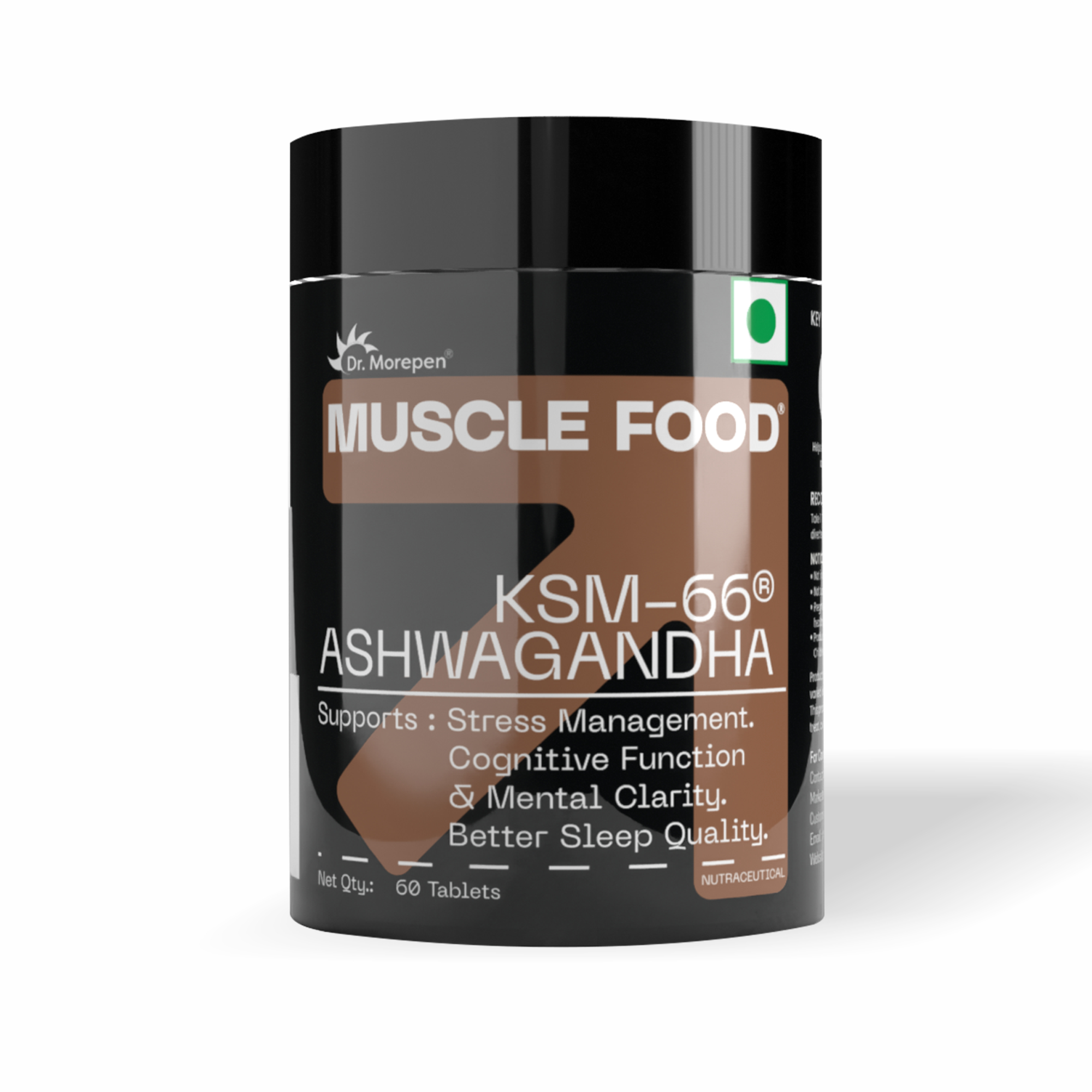 Dr. Morepen Muscle Food Ashwagandha Tablets (60 Tablets)