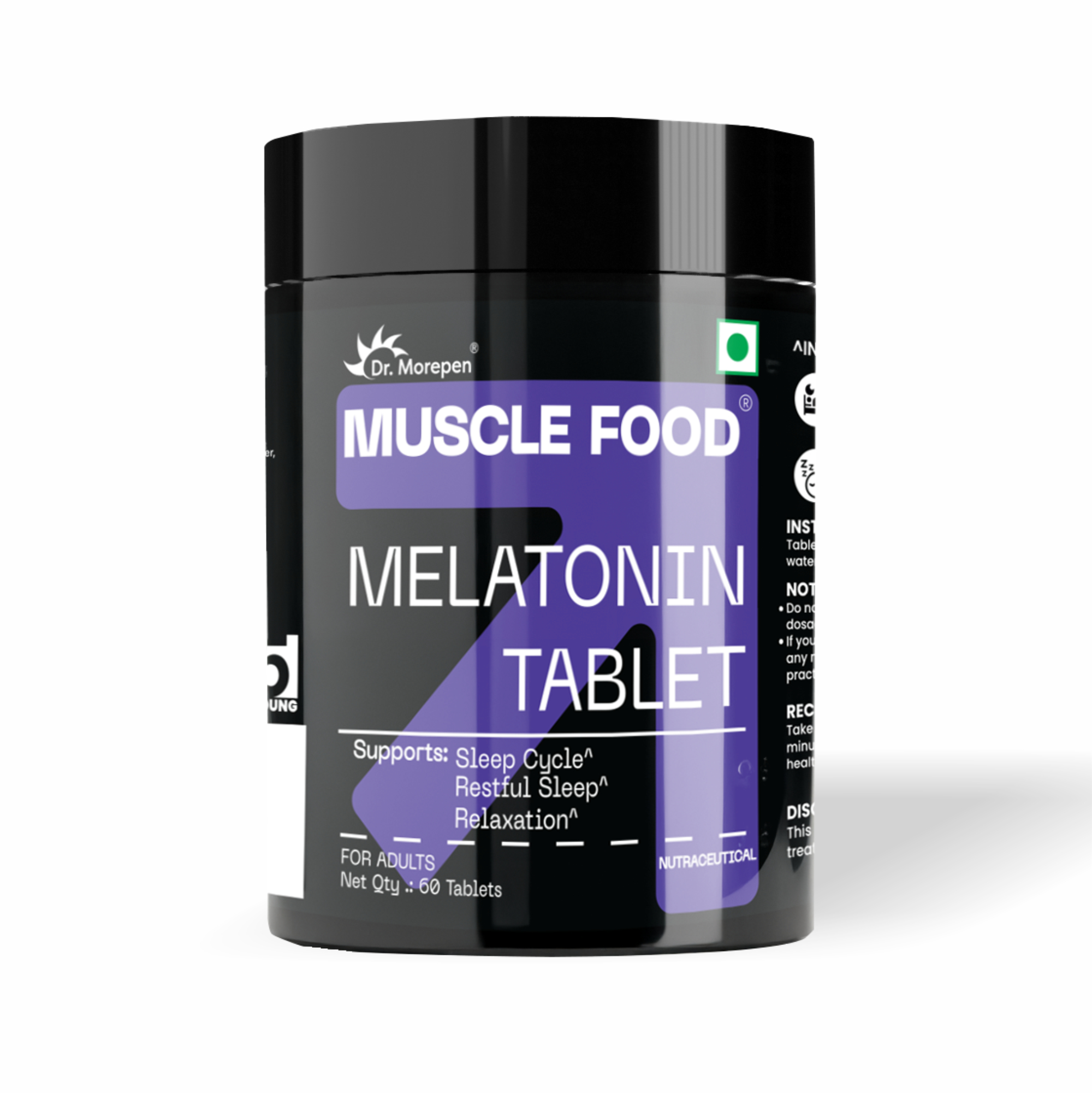 Dr. Morepen Muscle Food Melatonin Tablets (60 Tablets)