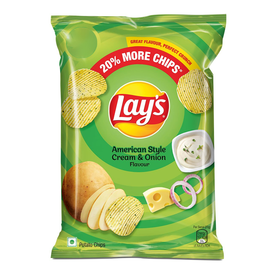 Lays American Style Cream & Onion 52.9Gm