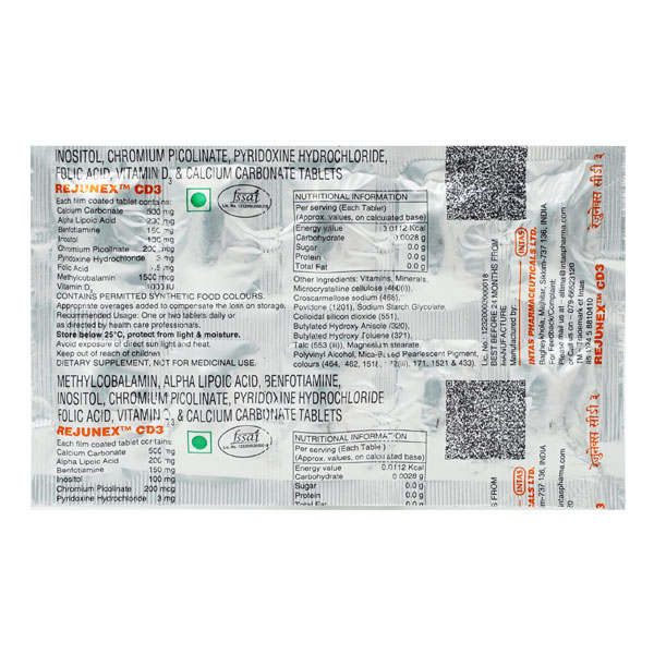 Rejunex Cd3 Tab 10s