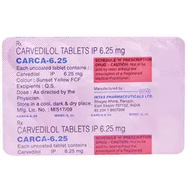 Carca 6.25mg Tablet 15s