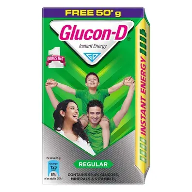 Glucon D Regular Plain Refil 500g