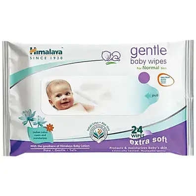 Himalaya Baby Wipes Gentle 24s