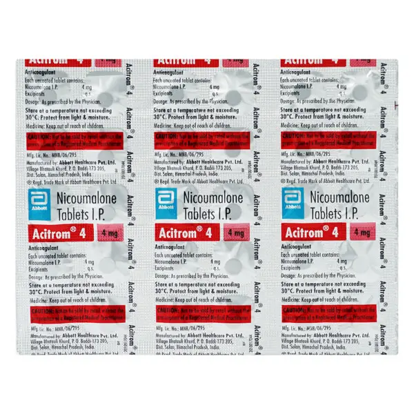 Acitrom 4mg Tablet