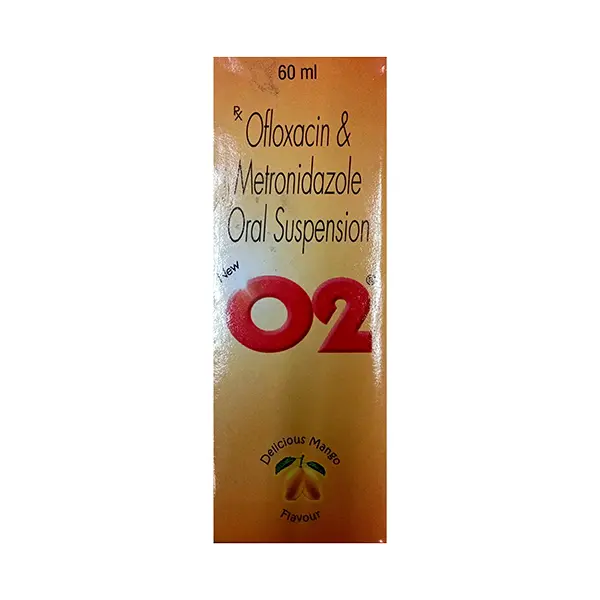 O2 M Oral Suspension Ofloxacin 50mg/5ml + Ornidazole 125mg/5ml