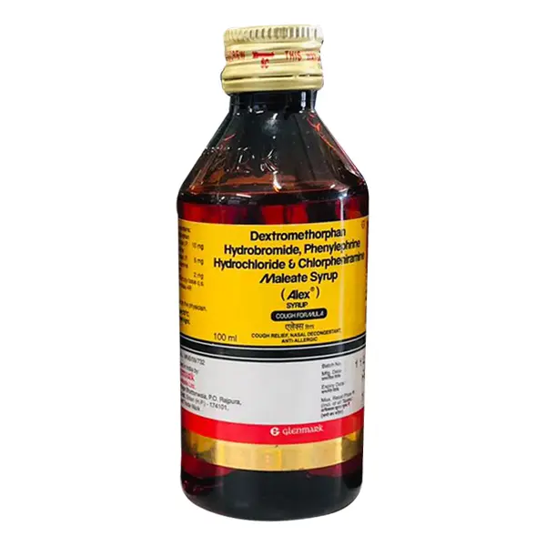 Alex Syrup Cough Formula (Phenylephrine 5mg/5ml, Chlorpheniramine Maleate 2mg/5ml, Dextromethorphan 10mg/5ml)