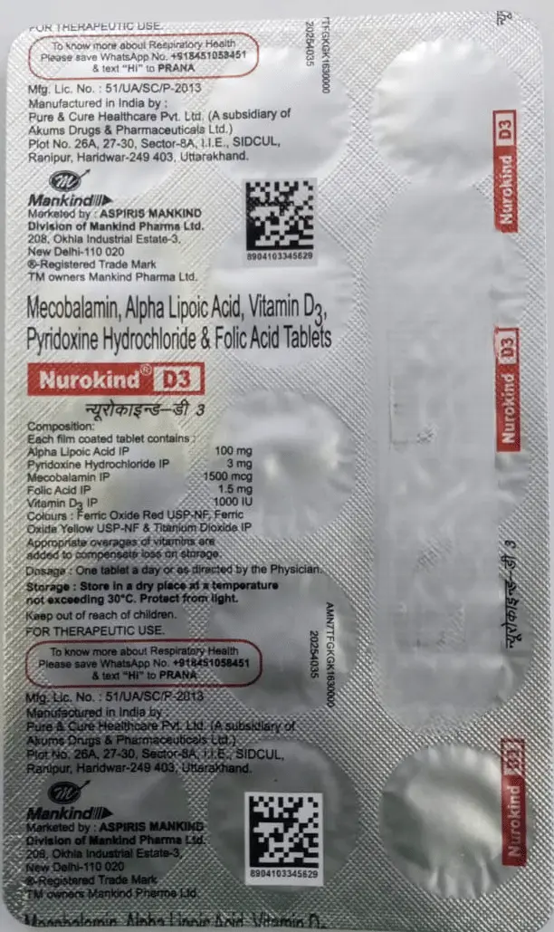 Nurokind D3 Tablet 10s