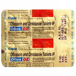 Oflox OZ Tablet Ofloxacin 200mg + Ornidazole 500mg