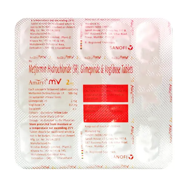 Amaryl MV 2mg Tablet
