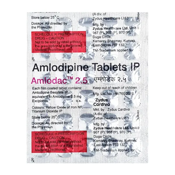 Amlodac 2.5mg Tablet 30s