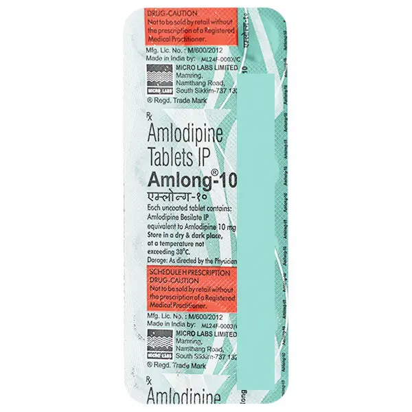 Amlong 10mg Tablet