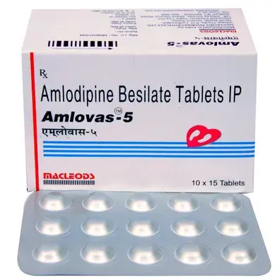 Amlovas 5mg Tablet 15s