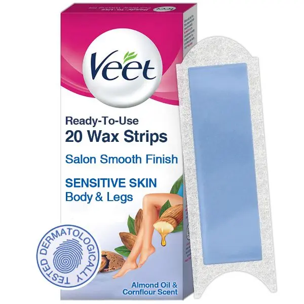 Veet Wax Sensitive Skin Strips 20s