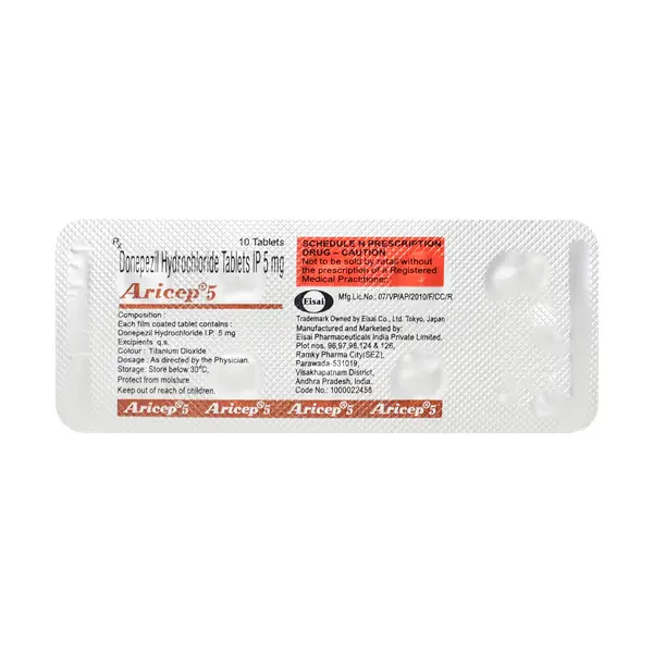 Aricep 5mg Tablet 10s