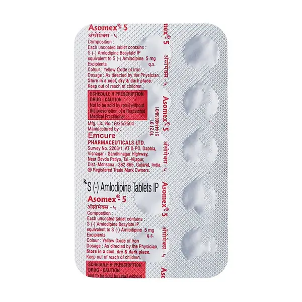 Asomex 5mg Tablet 15s