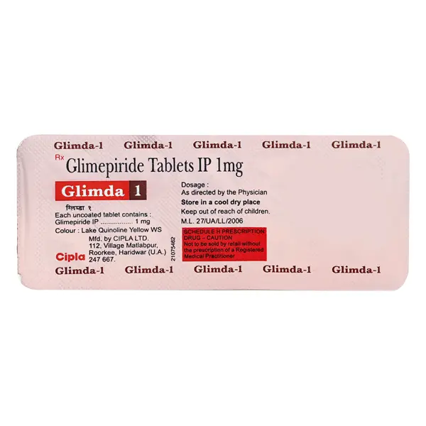 Glimda 1mg Tablet 10s