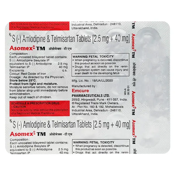 Asomex TM 2.5mg Tablet 15s