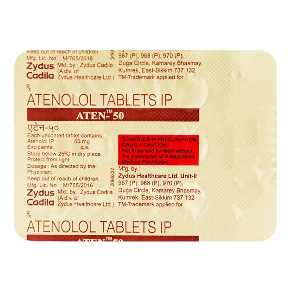 Aten 50mg Tablet 14s