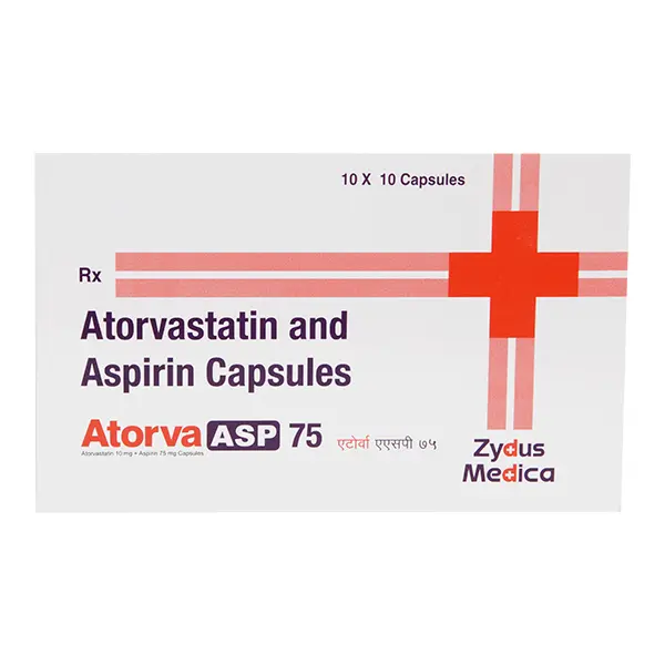 Atorva Asp 75mg Capsule 10s