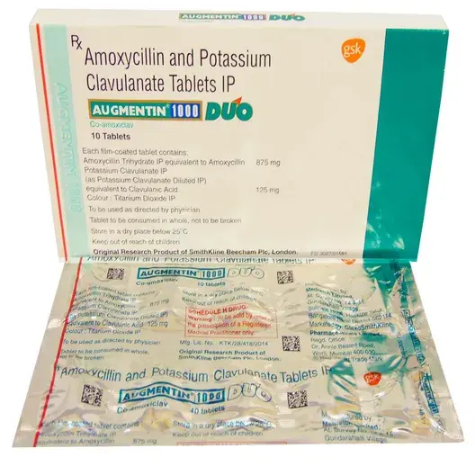 Augmentin Duo 1000mg Tablet