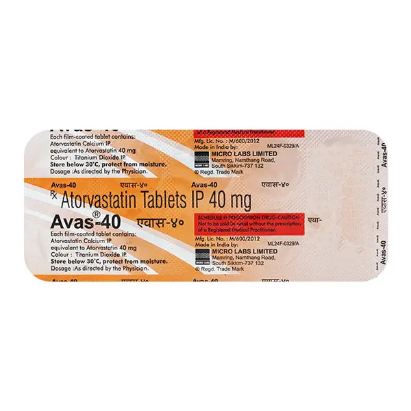 Avas 40mg Tablet 10s