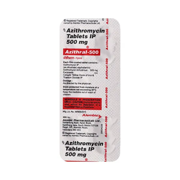 Azithral 500mg Injection