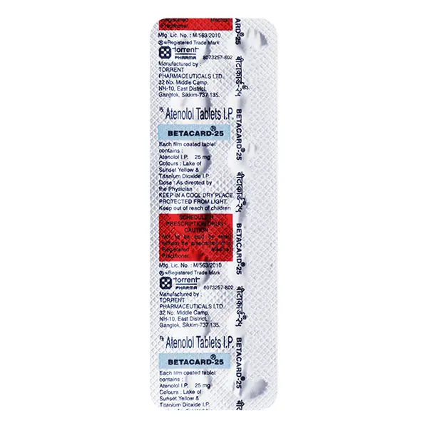 Betacard 25mg Tablet 14s